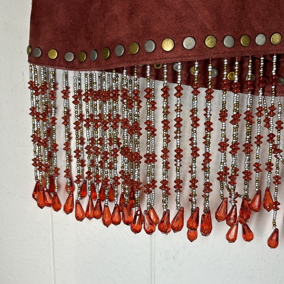 Nasty Gal Genuine Suede Appliqué Halterneck Mini Dress - Picture 10 of 17